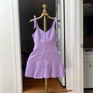 Cinq A Sept Kristy Shoulder-Tie Fit & Flare Dress Lilac Size 4